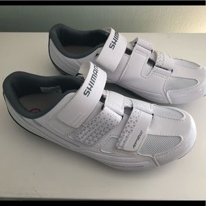 Shimano White SH-RP2 Spin Shoes with SPD Clips